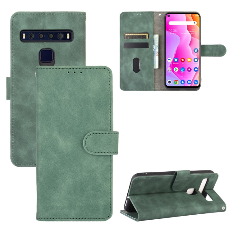 Tinta unita Skin Feel Fibbia magnetica Flip orizzontale Custodia in pelle PU con struttura in vitello con supporto e slot per schede e portafoglio, For TCL 10 Pro, For TCL 10L, For Vivo X30 Pro, For Fujitsu Arrows 5G (F-51A)
