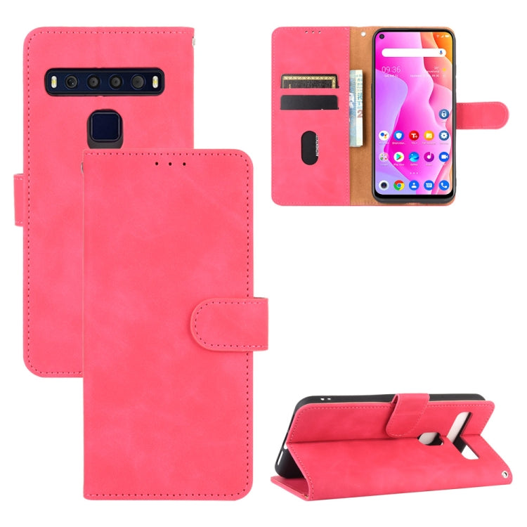 Tinta unita Skin Feel Fibbia magnetica Flip orizzontale Custodia in pelle PU con struttura in vitello con supporto e slot per schede e portafoglio, For TCL 10 Pro, For TCL 10L, For Vivo X30 Pro, For Fujitsu Arrows 5G (F-51A)