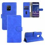 Tinta unita Skin Feel Fibbia magnetica Flip orizzontale Custodia in pelle PU con struttura in vitello con supporto e slot per schede e portafoglio, For TCL 10 Pro, For TCL 10L, For Vivo X30 Pro, For Fujitsu Arrows 5G (F-51A)