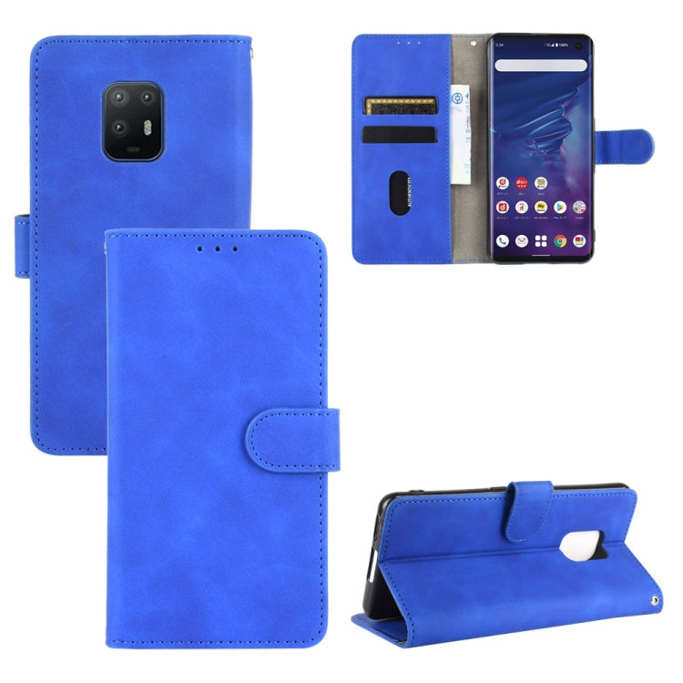 Tinta unita Skin Feel Fibbia magnetica Flip orizzontale Custodia in pelle PU con struttura in vitello con supporto e slot per schede e portafoglio, For TCL 10 Pro, For TCL 10L, For Vivo X30 Pro, For Fujitsu Arrows 5G (F-51A)
