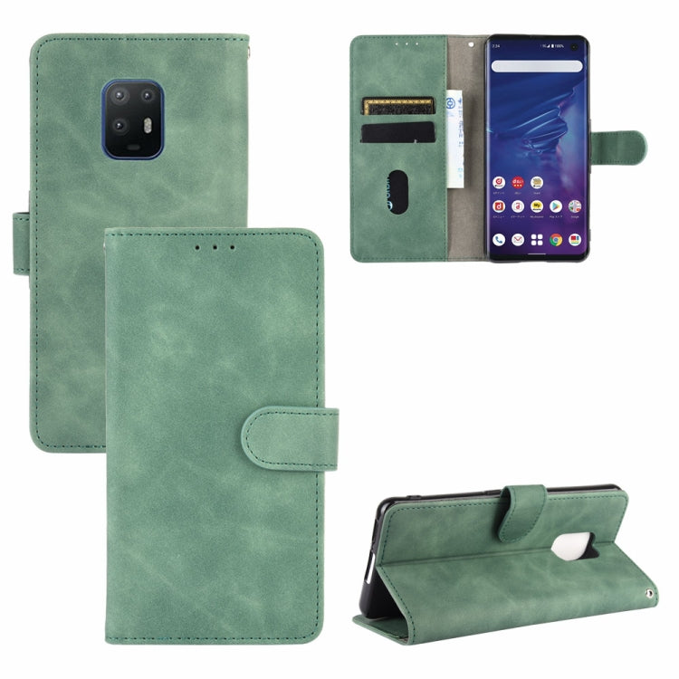 Tinta unita Skin Feel Fibbia magnetica Flip orizzontale Custodia in pelle PU con struttura in vitello con supporto e slot per schede e portafoglio, For TCL 10 Pro, For TCL 10L, For Vivo X30 Pro, For Fujitsu Arrows 5G (F-51A)