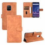 Tinta unita Skin Feel Fibbia magnetica Flip orizzontale Custodia in pelle PU con struttura in vitello con supporto e slot per schede e portafoglio, For TCL 10 Pro, For TCL 10L, For Vivo X30 Pro, For Fujitsu Arrows 5G (F-51A)