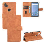 Tinta unita Skin Feel Fibbia magnetica Flip orizzontale Custodia in pelle PU con struttura in vitello con supporto e slot per schede e portafoglio, For Fujitsu Arrows RX (Arrows M05), For Fujitsu Arrows Be4 (F-41A), For ASUS ROG Phone 3 ZS661KS        ...