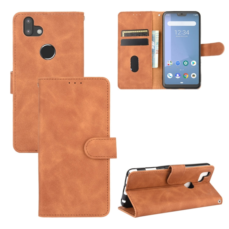Tinta unita Skin Feel Fibbia magnetica Flip orizzontale Custodia in pelle PU con struttura in vitello con supporto e slot per schede e portafoglio, For Fujitsu Arrows RX (Arrows M05), For Fujitsu Arrows Be4 (F-41A), For ASUS ROG Phone 3 ZS661KS        ...