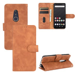 Tinta unita Skin Feel Fibbia magnetica Flip orizzontale Custodia in pelle PU con struttura in vitello con supporto e slot per schede e portafoglio, For Fujitsu Arrows RX (Arrows M05), For Fujitsu Arrows Be4 (F-41A), For ASUS ROG Phone 3 ZS661KS        ...