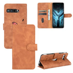 Tinta unita Skin Feel Fibbia magnetica Flip orizzontale Custodia in pelle PU con struttura in vitello con supporto e slot per schede e portafoglio, For Fujitsu Arrows RX (Arrows M05), For Fujitsu Arrows Be4 (F-41A), For ASUS ROG Phone 3 ZS661KS        ...