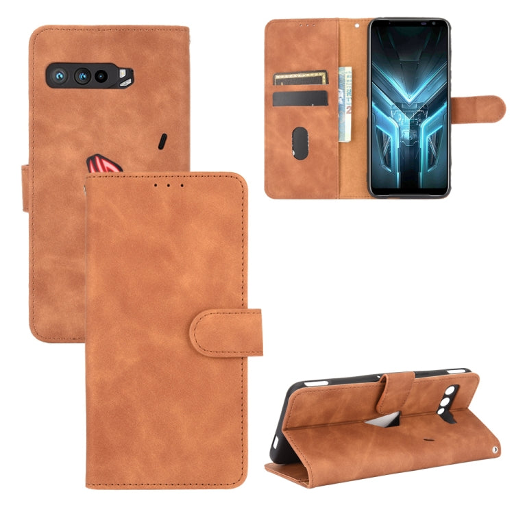 Tinta unita Skin Feel Fibbia magnetica Flip orizzontale Custodia in pelle PU con struttura in vitello con supporto e slot per schede e portafoglio, For Fujitsu Arrows RX (Arrows M05), For Fujitsu Arrows Be4 (F-41A), For ASUS ROG Phone 3 ZS661KS        ...