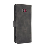 Tinta unita Skin Feel Fibbia magnetica Flip orizzontale Custodia in pelle PU con struttura in vitello con supporto e slot per schede e portafoglio, For Kyocera Basio 4 KYV47, For Kyocera DIGNO BX, For Kyocera Kantan Sumaho 2 (A001KC), For Rakuten mini