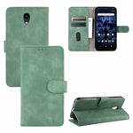 Tinta unita Skin Feel Fibbia magnetica Flip orizzontale Custodia in pelle PU con struttura in vitello con supporto e slot per schede e portafoglio, For Kyocera Basio 4 KYV47, For Kyocera DIGNO BX, For Kyocera Kantan Sumaho 2 (A001KC), For Rakuten mini