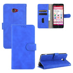 Tinta unita Skin Feel Fibbia magnetica Flip orizzontale Custodia in pelle PU con struttura in vitello con supporto e slot per schede e portafoglio, For Kyocera Basio 4 KYV47, For Kyocera DIGNO BX, For Kyocera Kantan Sumaho 2 (A001KC), For Rakuten mini