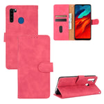 Tinta unita Skin Feel Fibbia magnetica Flip orizzontale Custodia in pelle PU con struttura in vitello con supporto e slot per schede e portafoglio, For Blackview A80 Pro, For Blackview A80, For Blackview BV5500 / BV5500 Pro / BV5500 Plus, For Oukitel C19