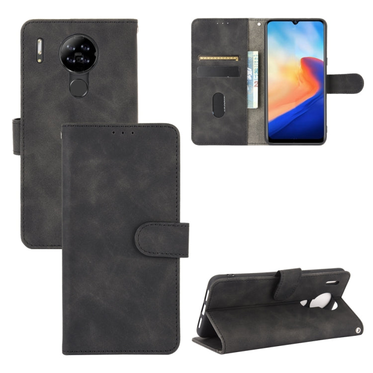 Tinta unita Skin Feel Fibbia magnetica Flip orizzontale Custodia in pelle PU con struttura in vitello con supporto e slot per schede e portafoglio, For Blackview A80 Pro, For Blackview A80, For Blackview BV5500 / BV5500 Pro / BV5500 Plus, For Oukitel C19