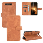 Tinta unita Skin Feel Fibbia magnetica Flip orizzontale Custodia in pelle PU con struttura in vitello con supporto e slot per schede e portafoglio, For Blackview A80 Pro, For Blackview A80, For Blackview BV5500 / BV5500 Pro / BV5500 Plus, For Oukitel C19