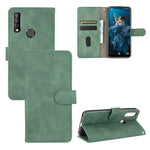 Tinta unita Skin Feel Fibbia magnetica Flip orizzontale Custodia in pelle PU con struttura in vitello con supporto e slot per schede e portafoglio, For Oukitel C17 / C17 Pro, For Oukitel C18, For Sharp Aquos R5G, For Sharp Aquos Sense3 Lite SH-RM12