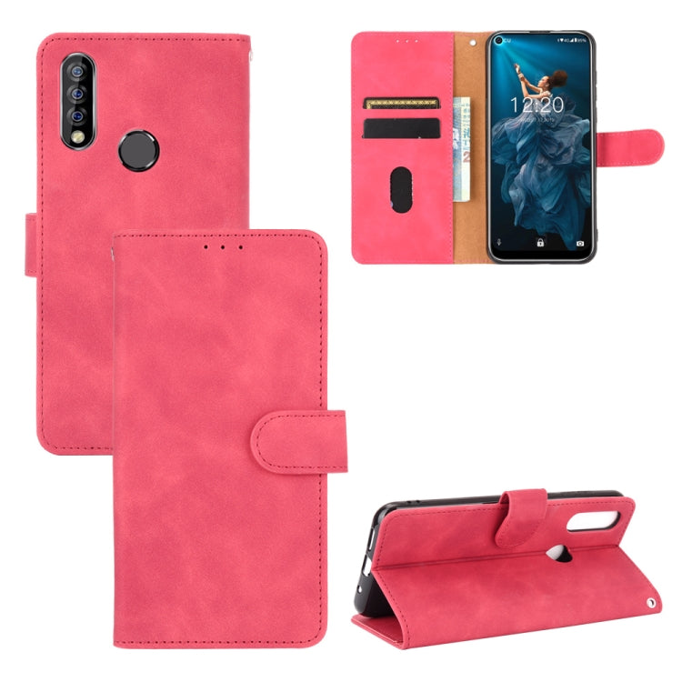 Tinta unita Skin Feel Fibbia magnetica Flip orizzontale Custodia in pelle PU con struttura in vitello con supporto e slot per schede e portafoglio, For Oukitel C17 / C17 Pro, For Oukitel C18, For Sharp Aquos R5G, For Sharp Aquos Sense3 Lite SH-RM12