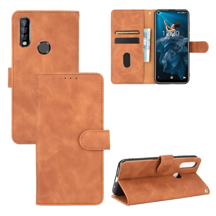 Tinta unita Skin Feel Fibbia magnetica Flip orizzontale Custodia in pelle PU con struttura in vitello con supporto e slot per schede e portafoglio, For Oukitel C17 / C17 Pro, For Oukitel C18, For Sharp Aquos R5G, For Sharp Aquos Sense3 Lite SH-RM12