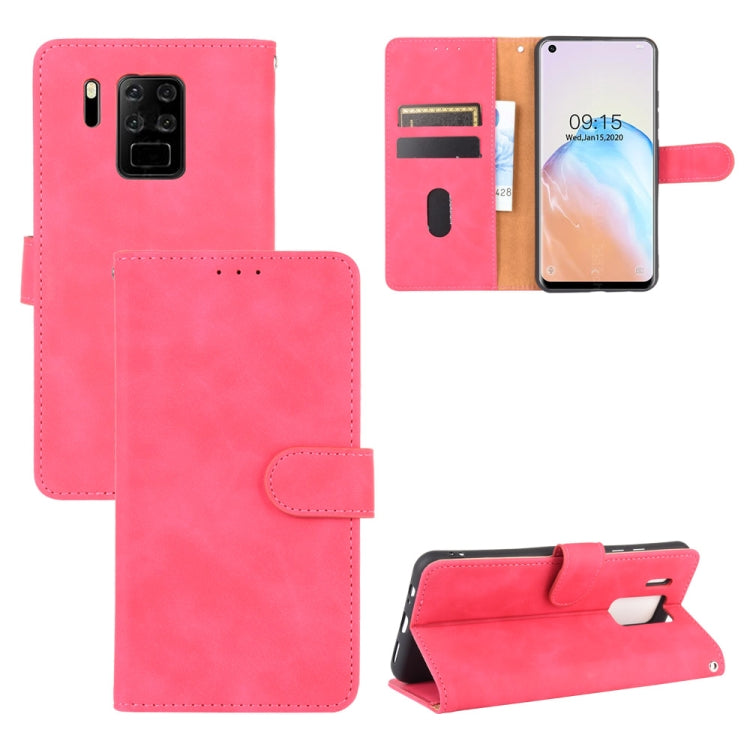 Tinta unita Skin Feel Fibbia magnetica Flip orizzontale Custodia in pelle PU con struttura in vitello con supporto e slot per schede e portafoglio, For Oukitel C17 / C17 Pro, For Oukitel C18, For Sharp Aquos R5G, For Sharp Aquos Sense3 Lite SH-RM12