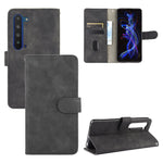 Tinta unita Skin Feel Fibbia magnetica Flip orizzontale Custodia in pelle PU con struttura in vitello con supporto e slot per schede e portafoglio, For Oukitel C17 / C17 Pro, For Oukitel C18, For Sharp Aquos R5G, For Sharp Aquos Sense3 Lite SH-RM12