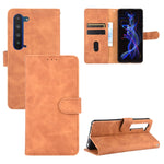 Tinta unita Skin Feel Fibbia magnetica Flip orizzontale Custodia in pelle PU con struttura in vitello con supporto e slot per schede e portafoglio, For Oukitel C17 / C17 Pro, For Oukitel C18, For Sharp Aquos R5G, For Sharp Aquos Sense3 Lite SH-RM12