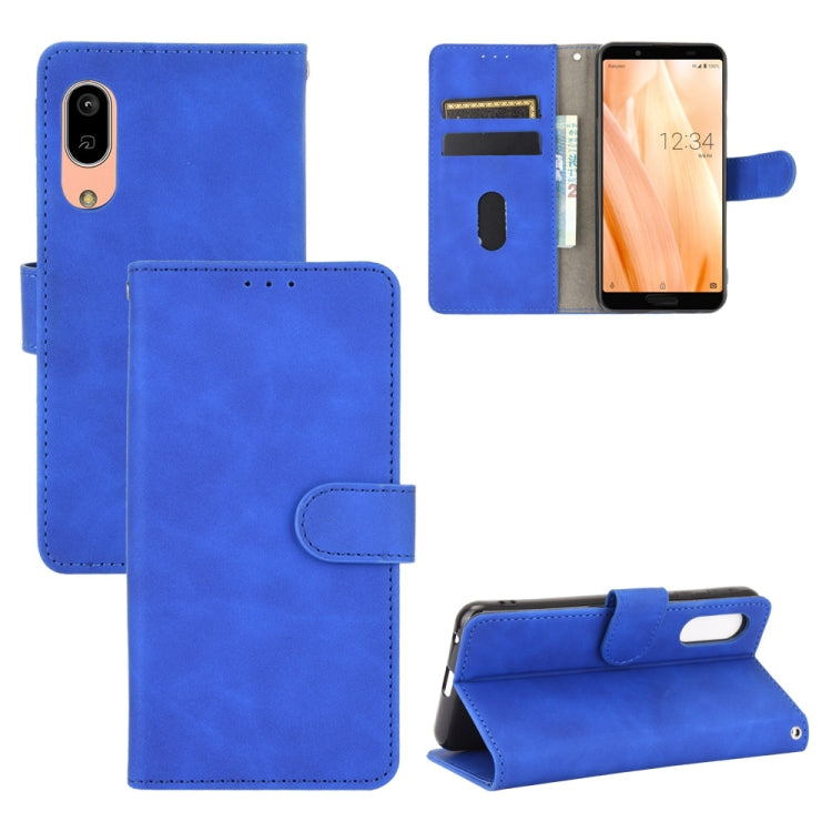 Tinta unita Skin Feel Fibbia magnetica Flip orizzontale Custodia in pelle PU con struttura in vitello con supporto e slot per schede e portafoglio, For Oukitel C17 / C17 Pro, For Oukitel C18, For Sharp Aquos R5G, For Sharp Aquos Sense3 Lite SH-RM12