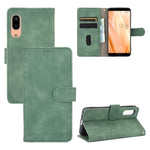Tinta unita Skin Feel Fibbia magnetica Flip orizzontale Custodia in pelle PU con struttura in vitello con supporto e slot per schede e portafoglio, For Oukitel C17 / C17 Pro, For Oukitel C18, For Sharp Aquos R5G, For Sharp Aquos Sense3 Lite SH-RM12