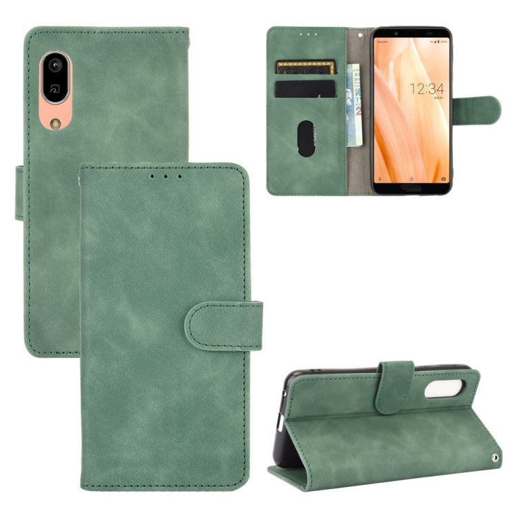 Tinta unita Skin Feel Fibbia magnetica Flip orizzontale Custodia in pelle PU con struttura in vitello con supporto e slot per schede e portafoglio, For Oukitel C17 / C17 Pro, For Oukitel C18, For Sharp Aquos R5G, For Sharp Aquos Sense3 Lite SH-RM12