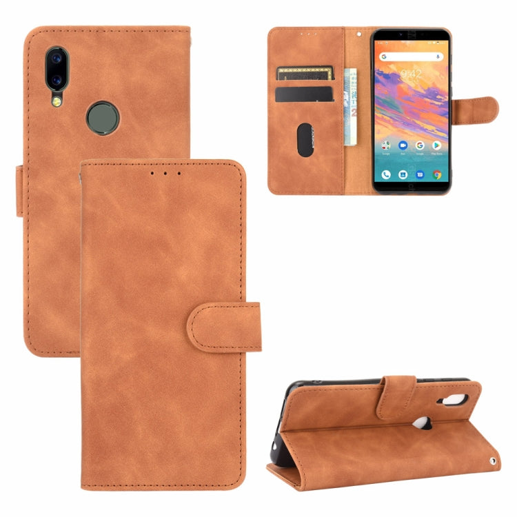 Tinta unita Skin Feel Fibbia magnetica Flip orizzontale Custodia in pelle PU con struttura in vitello con supporto e slot per schede e portafoglio, For UMIDIGI Power 3, For UMIDIGI A3S, For UMIDIGI A3X, For UMIDIGI A7 Pro