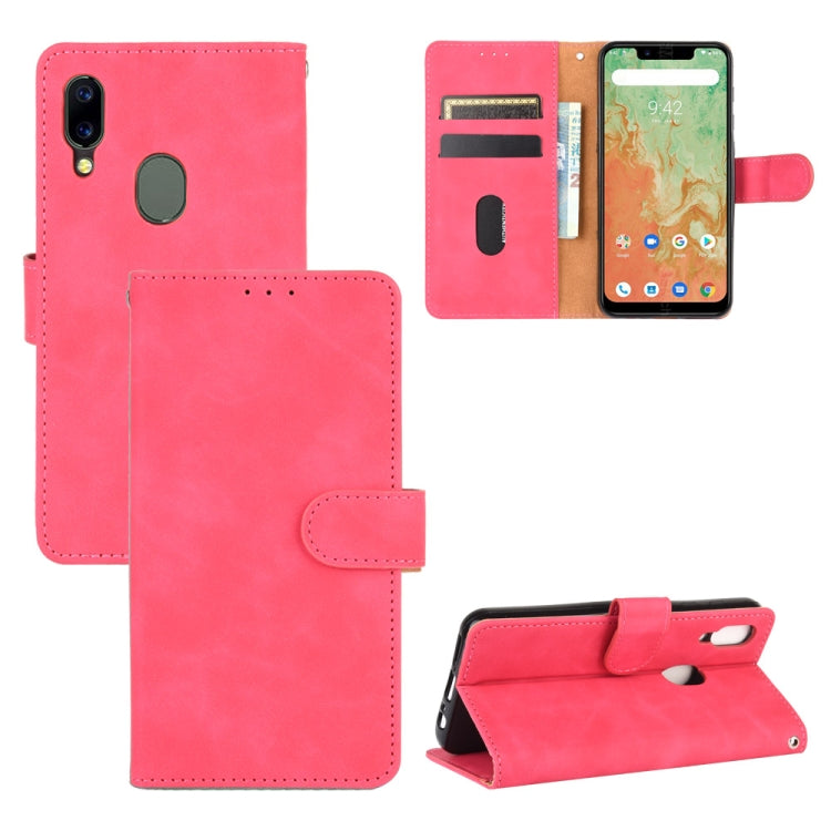 Tinta unita Skin Feel Fibbia magnetica Flip orizzontale Custodia in pelle PU con struttura in vitello con supporto e slot per schede e portafoglio, For UMIDIGI Power 3, For UMIDIGI A3S, For UMIDIGI A3X, For UMIDIGI A7 Pro