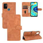Tinta unita Skin Feel Fibbia magnetica Flip orizzontale Custodia in pelle PU con struttura in vitello con supporto e slot per schede e portafoglio, For UMIDIGI Power 3, For UMIDIGI A3S, For UMIDIGI A3X, For UMIDIGI A7 Pro