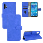 Tinta unita Skin Feel Fibbia magnetica Flip orizzontale Custodia in pelle PU con struttura in vitello con supporto e slot per schede e portafoglio, For UMIDIGI F2, For UMIDIGI S5 Pro, For ZTE Axon 11 5G, For ZTE Blade A3 Lite