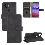 Tinta unita Skin Feel Fibbia magnetica Flip orizzontale Custodia in pelle PU con struttura in vitello con supporto e slot per schede e portafoglio, For ZTE A1 ZTG01, For ZTE Nubia Red Magic 5G