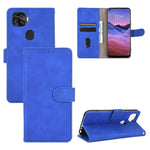 Tinta unita Skin Feel Fibbia magnetica Flip orizzontale Custodia in pelle PU con struttura in vitello con supporto e slot per schede e portafoglio, For ZTE A1 ZTG01, For ZTE Nubia Red Magic 5G