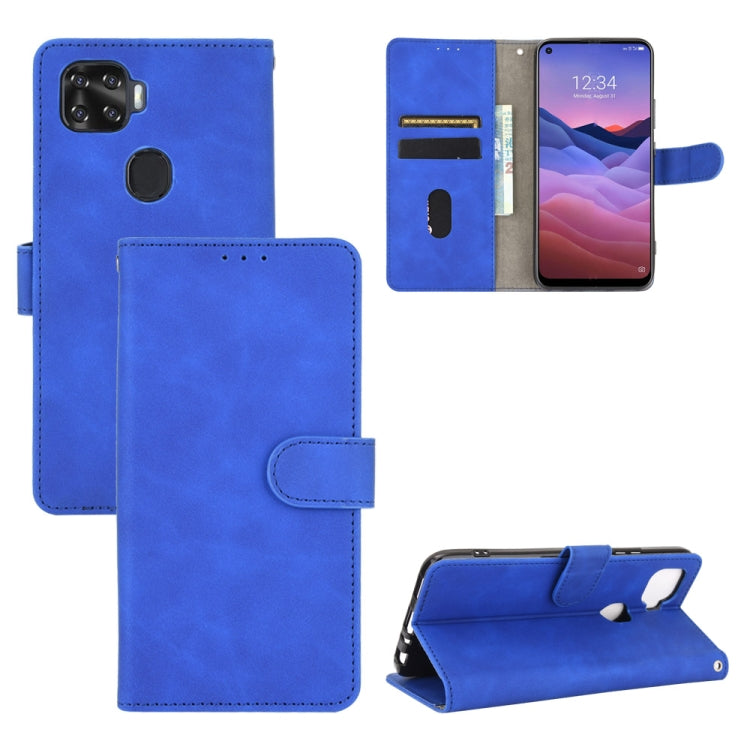 Tinta unita Skin Feel Fibbia magnetica Flip orizzontale Custodia in pelle PU con struttura in vitello con supporto e slot per schede e portafoglio, For ZTE A1 ZTG01, For ZTE Nubia Red Magic 5G