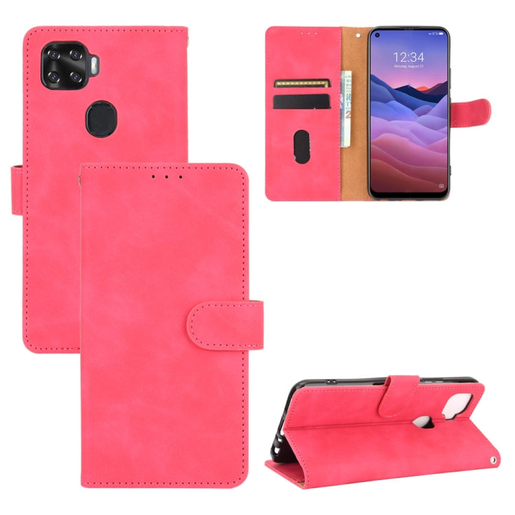 Tinta unita Skin Feel Fibbia magnetica Flip orizzontale Custodia in pelle PU con struttura in vitello con supporto e slot per schede e portafoglio, For ZTE A1 ZTG01, For ZTE Nubia Red Magic 5G