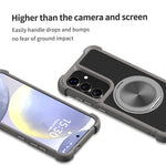 Custodia per telefono MagSafe con supporto girevole a 360 gradi con texture CD, For Samsung Galaxy S26+ 5G, For Samsung Galaxy S26 Ultra 5G, For Samsung Galaxy S26 5G, For Samsung Galaxy S25 5G