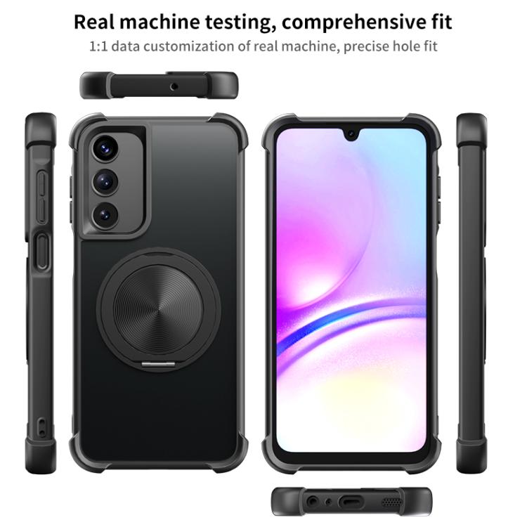 Custodia per telefono MagSafe con supporto girevole a 360 gradi con texture CD, For Samsung Galaxy A16 5G / 4G, For Samsung Galaxy A25 / A35 / A55, For Samsung Galaxy A15 5G