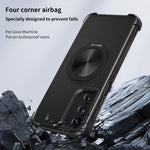 Custodia per telefono MagSafe con supporto girevole a 360 gradi con texture CD, For Samsung Galaxy A16 5G / 4G, For Samsung Galaxy A25 / A35 / A55, For Samsung Galaxy A15 5G