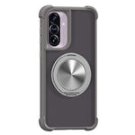 Custodia per telefono MagSafe con supporto girevole a 360 gradi con texture CD, For Samsung Galaxy A17 4G, For Samsung Galaxy A56 5G, For Samsung Galaxy A26 5G, For Samsung Galaxy A36 5G