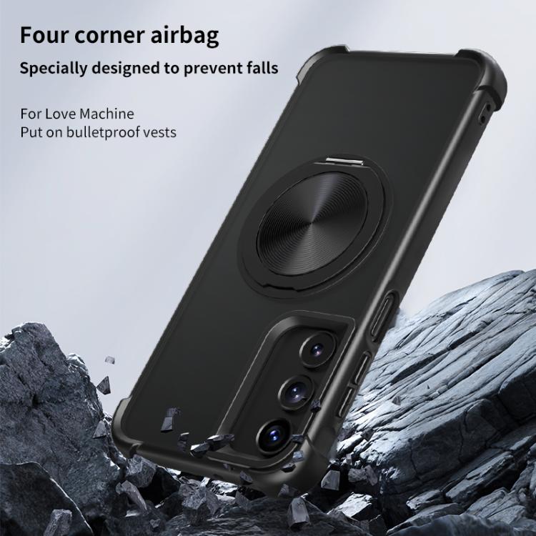 Custodia per telefono MagSafe con supporto girevole a 360 gradi con texture CD, For Samsung Galaxy A17 4G, For Samsung Galaxy A56 5G, For Samsung Galaxy A26 5G, For Samsung Galaxy A36 5G