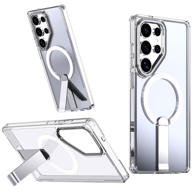 Custodia per telefono MagSafe in TPU + PC Star Shine Series con supporto pieghevole, For Samsung Galaxy S24 FE 5G, For Samsung Galaxy S24 Ultra 5G, For Samsung Galaxy S23 FE 5G, For Samsung Galaxy S22 Ultra 5G