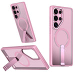 Custodia per telefono MagSafe in TPU + PC Star Shine Series con supporto pieghevole, For Samsung Galaxy S24 FE 5G, For Samsung Galaxy S24 Ultra 5G, For Samsung Galaxy S23 FE 5G, For Samsung Galaxy S22 Ultra 5G