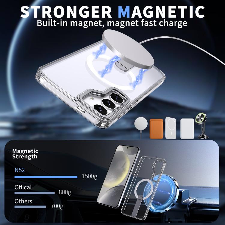 Custodia per telefono MagSafe in TPU + PC Star Shine Series con supporto pieghevole, For Samsung Galaxy S24 FE 5G, For Samsung Galaxy S24 Ultra 5G, For Samsung Galaxy S23 FE 5G, For Samsung Galaxy S22 Ultra 5G