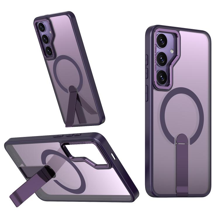 Custodia per telefono MagSafe in TPU + PC Star Shine Series con supporto pieghevole, For Samsung Galaxy S24 FE 5G, For Samsung Galaxy S24 Ultra 5G, For Samsung Galaxy S23 FE 5G, For Samsung Galaxy S22 Ultra 5G