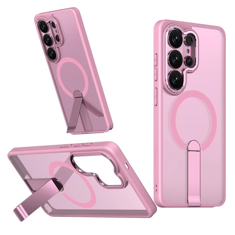 Custodia per telefono MagSafe in TPU + PC Star Shine Series con supporto pieghevole, For Samsung Galaxy S26+ 5G, For Samsung Galaxy S26 Ultra 5G, For Samsung Galaxy S26 5G, For Samsung Galaxy S25 FE 5G