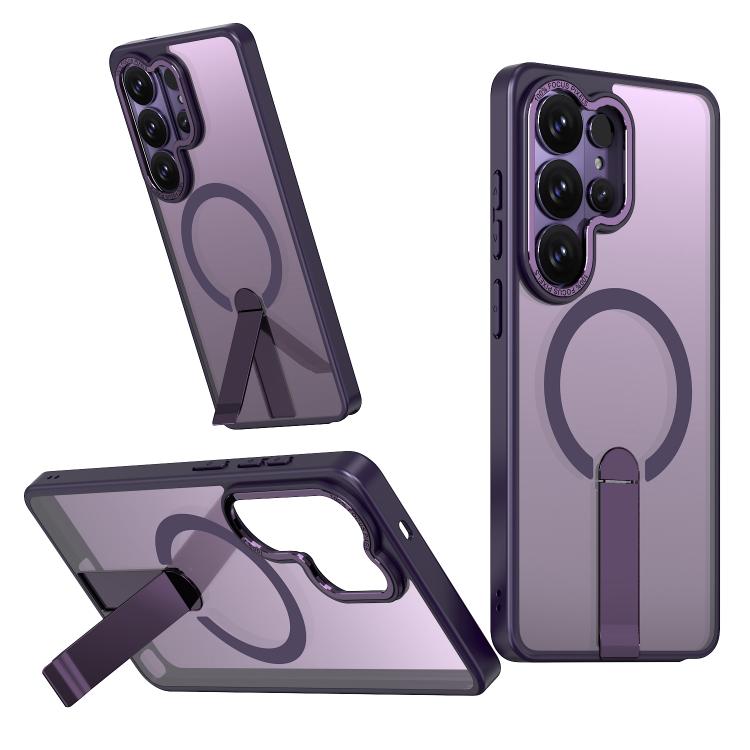 Custodia per telefono MagSafe in TPU + PC Star Shine Series con supporto pieghevole, For Samsung Galaxy S26+ 5G, For Samsung Galaxy S26 Ultra 5G, For Samsung Galaxy S26 5G, For Samsung Galaxy S25 FE 5G