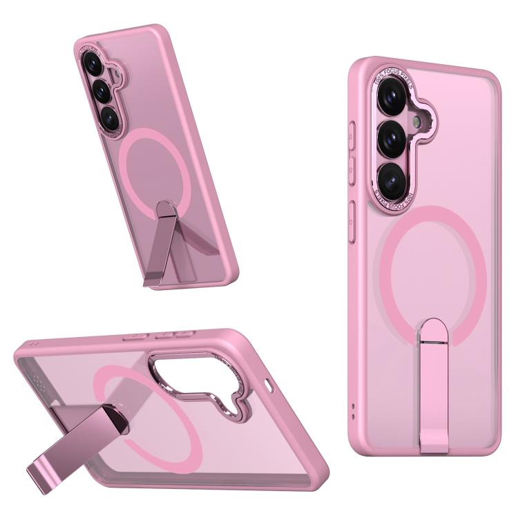 Custodia per telefono MagSafe in TPU + PC Star Shine Series con supporto pieghevole, For Samsung Galaxy S26+ 5G, For Samsung Galaxy S26 Ultra 5G, For Samsung Galaxy S26 5G, For Samsung Galaxy S25 FE 5G