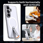 Custodia per telefono MagSafe in TPU + PC Star Shine Series con supporto pieghevole, For Samsung Galaxy S26+ 5G, For Samsung Galaxy S26 Ultra 5G, For Samsung Galaxy S26 5G, For Samsung Galaxy S25 FE 5G