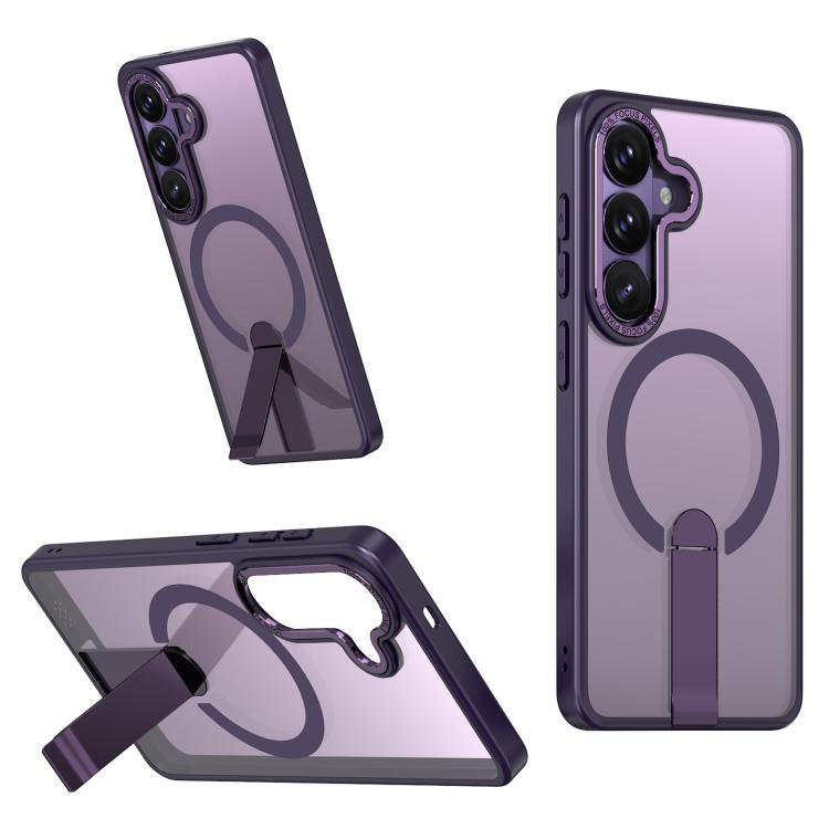 Custodia per telefono MagSafe in TPU + PC Star Shine Series con supporto pieghevole, For Samsung Galaxy S26+ 5G, For Samsung Galaxy S26 Ultra 5G, For Samsung Galaxy S26 5G, For Samsung Galaxy S25 FE 5G