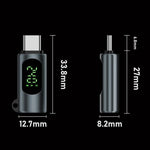 Adattatore USB-C maschio a USB-C femmina 240W 80Gbps con display