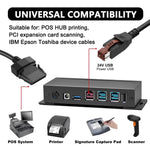 Cavo dati USB alimentato a 24 V a 8 pin per stampanti e sistemi POS, 1.8m